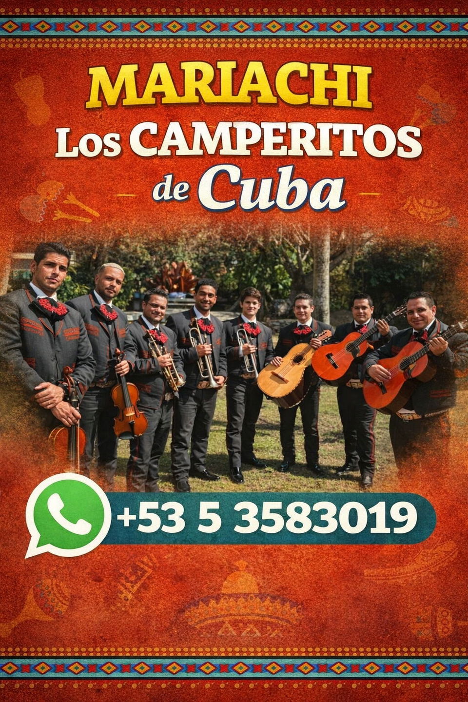 Portada de Mariachis Los Camperitos de Cuba para eventos en La Habana