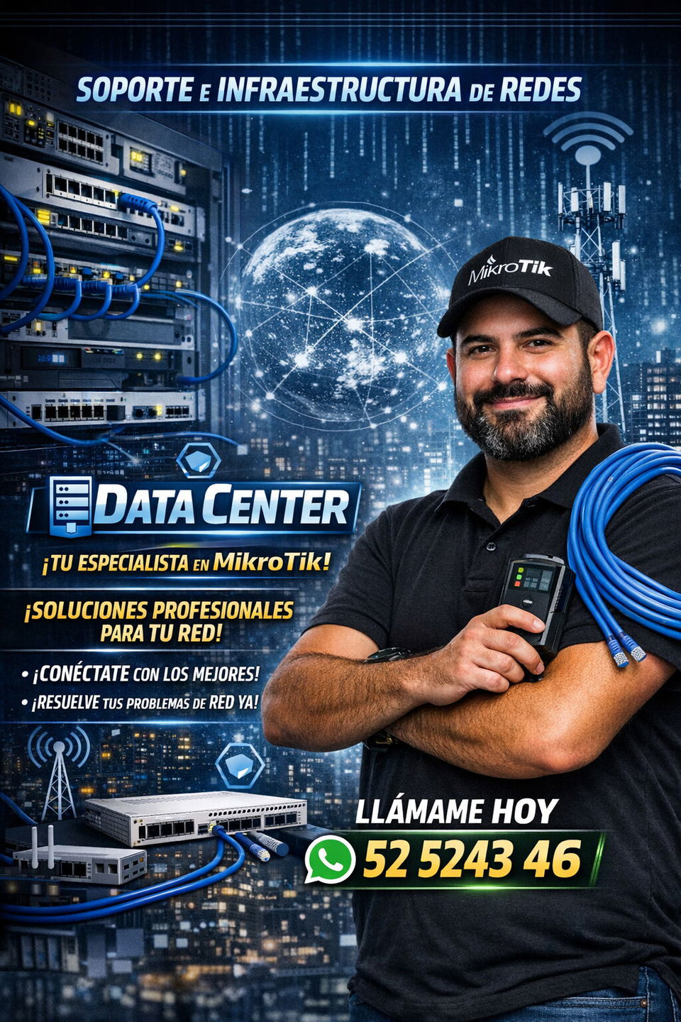 Portada de Soluciones profesionales para tu red: instalación, configuración y soporte técnico
