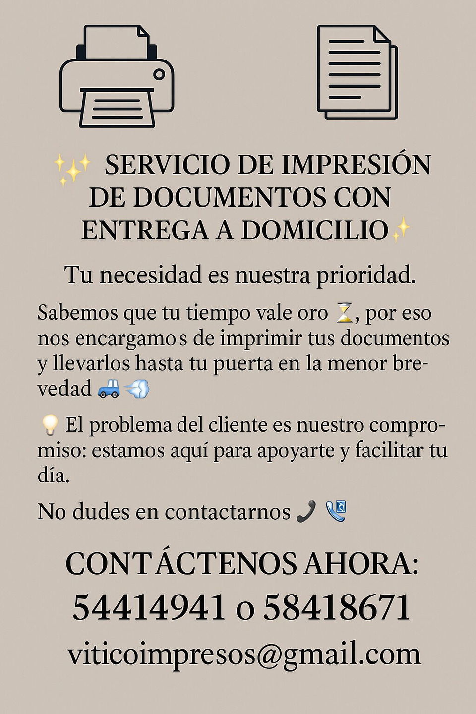 Portada de Impresión a domicilio en La Habana Vieja