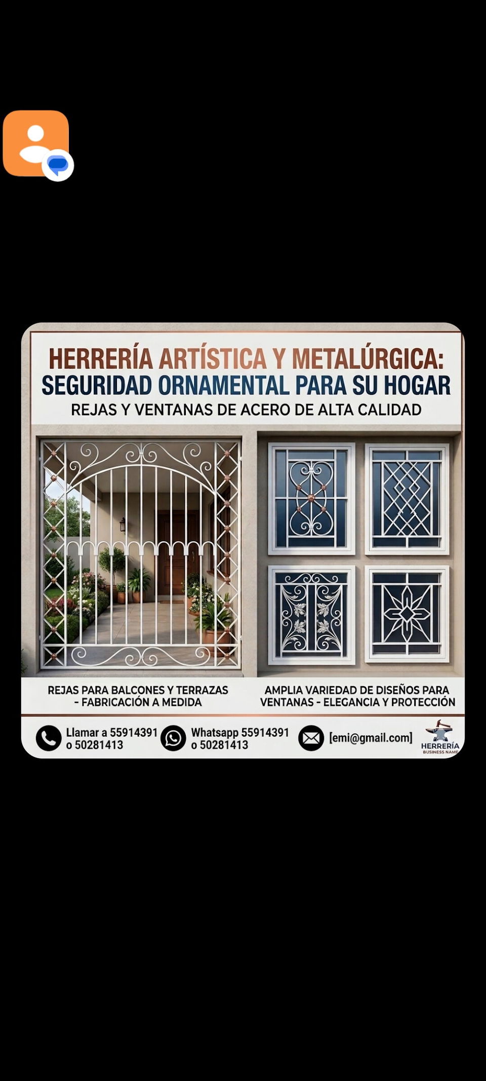 Portada de Fabricación e instalación de rejas, puertas y ventanas