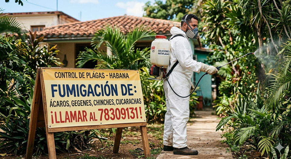 Portada de Fumigación profesional en La Habana, Playa