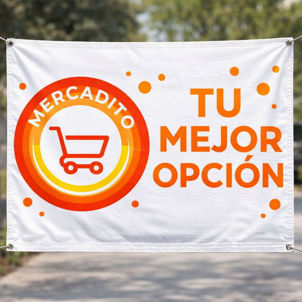 Portada de Lona publicitaria y diseño gráfico profesional