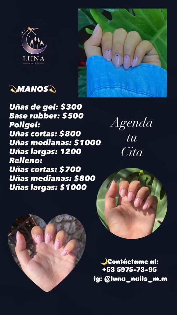 Portada de Manicurí Luna's Nails en Playa, Buenavista