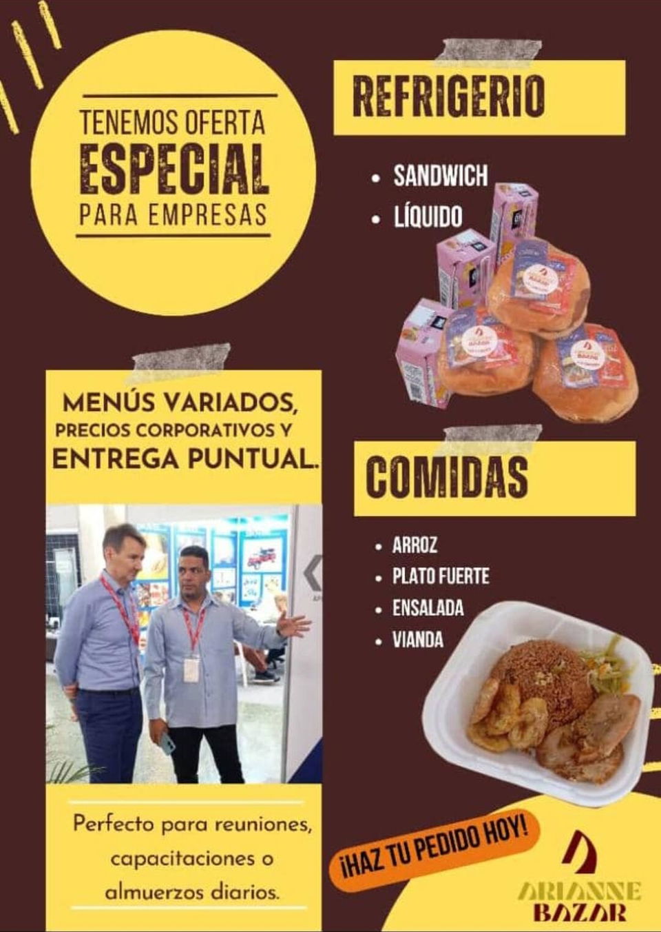Portada de Buffet, comida criolla y dulces para fechas especiales
