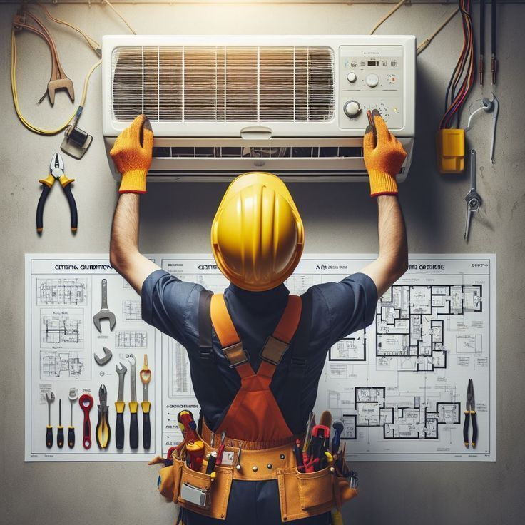 Portada de Servicio Profesional de Reparación y Mantenimiento de Clima y Refrigeración