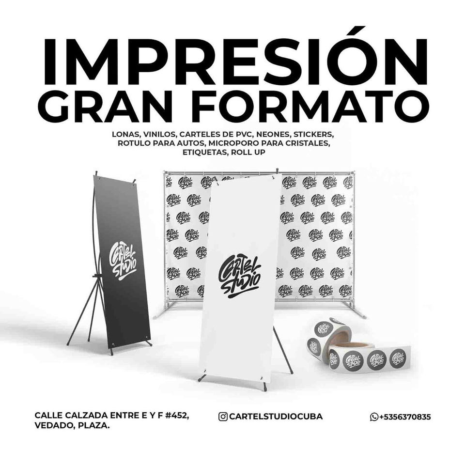Portada de Impresión en Gran Formato: Lonas, Carteles, Vinilos y más