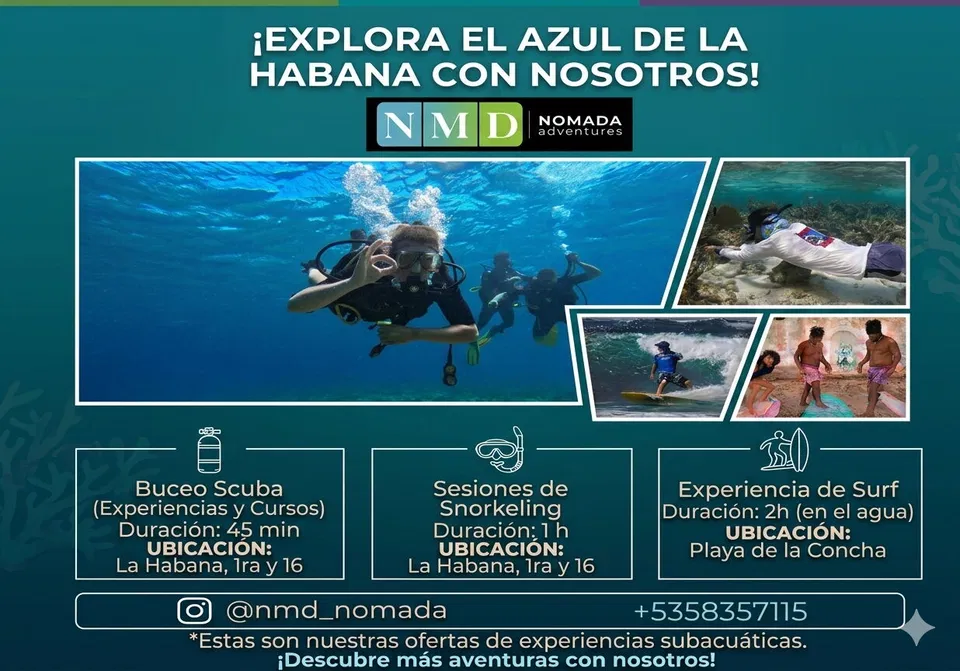 Portada de Buceo en La Habana (Playa) con NMD_nomada