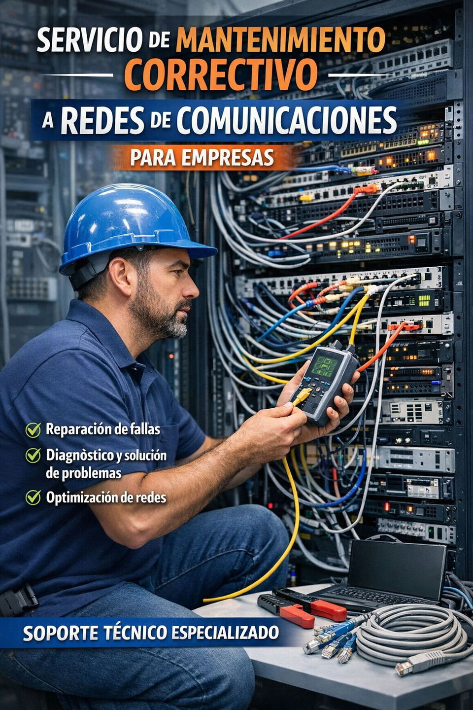 Portada de Mantenimiento correctivo para redes empresariales