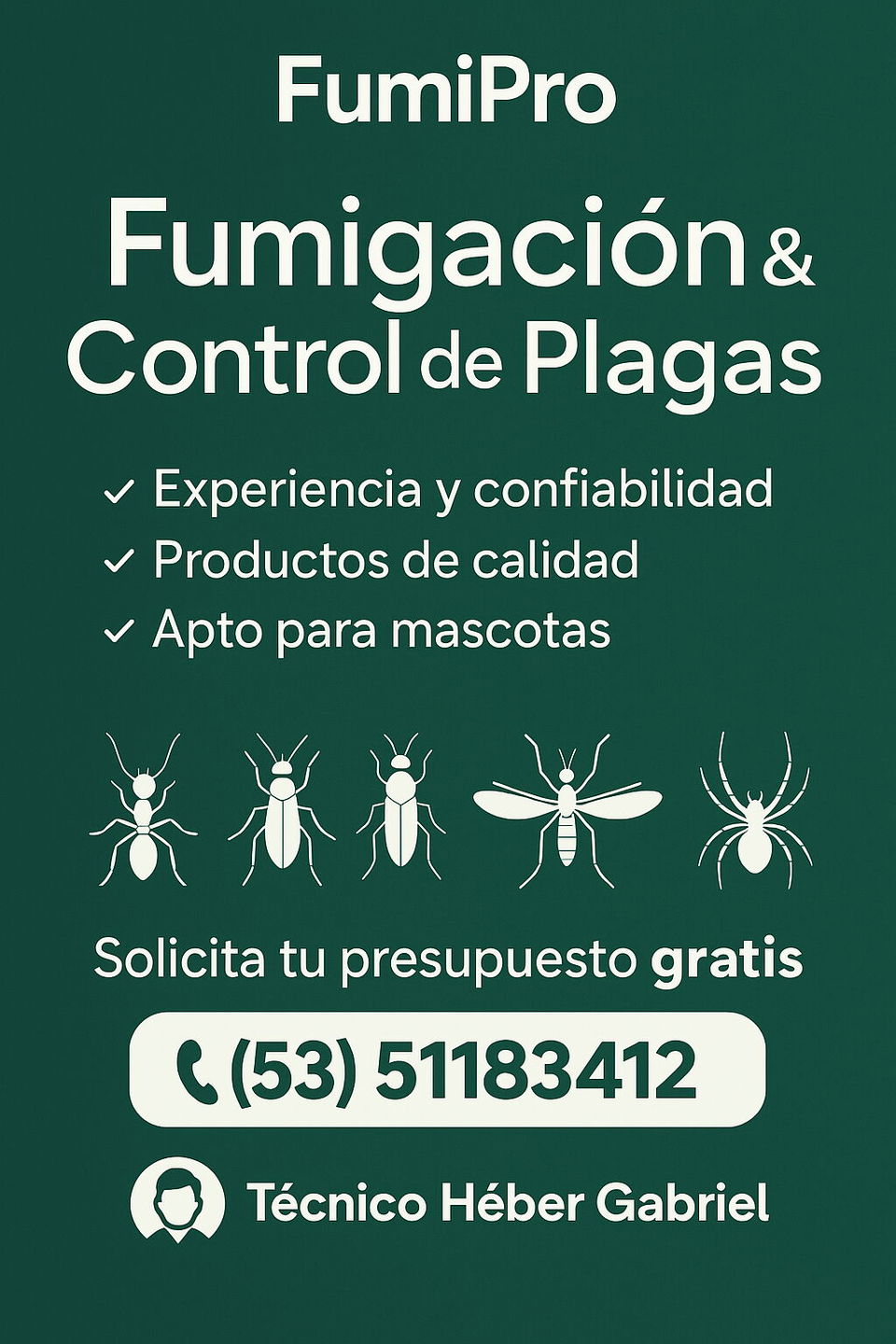 Portada de Fumigación profesional para plagas urbanas en La Habana