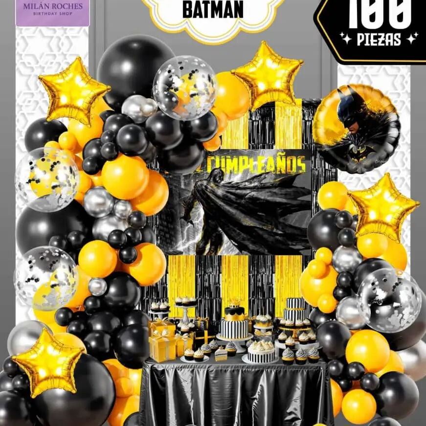 Portada de Decoraciones temáticas de Batman para niños y niñas