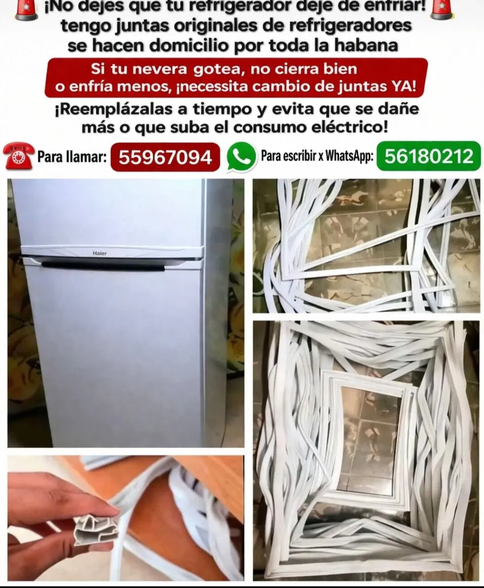Portada de Reparación de junta de frío con transporte y garantía