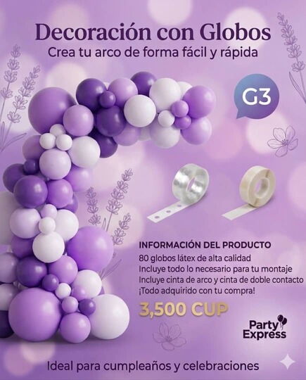 Portada de Decoración de fiestas, cumpleaños, globos y cortinas