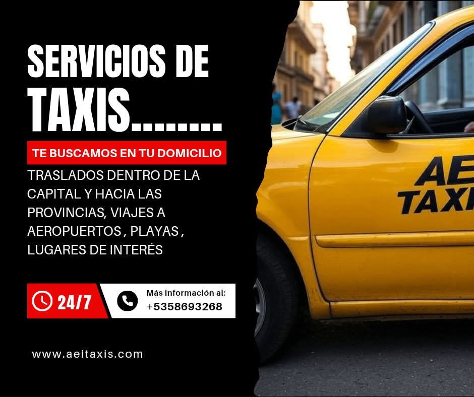 Portada de Taxi seguro y rápido en Cuba – Agencia Kinetica