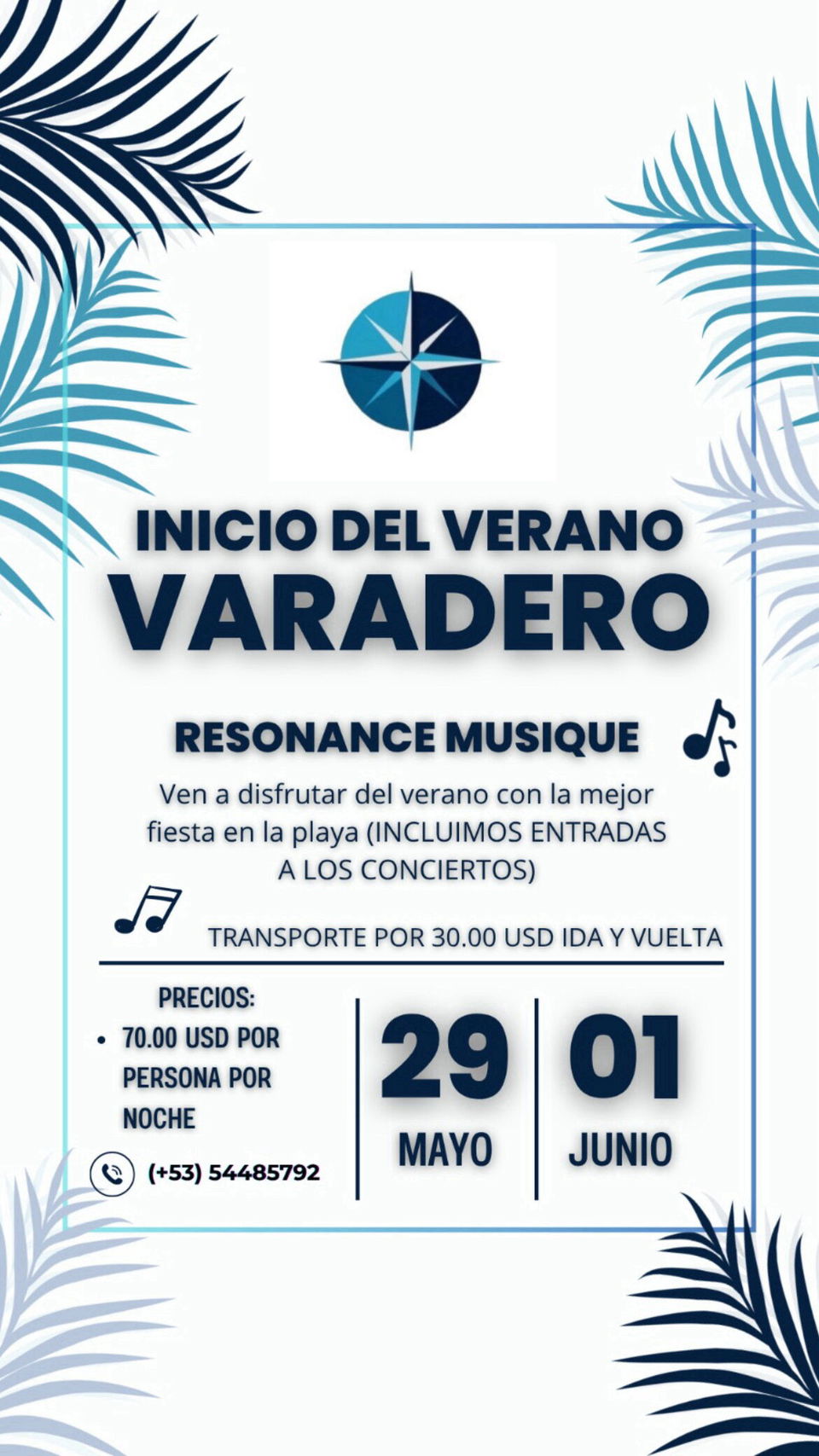 Portada de Reservas para el Inicio de Verano en Varadero