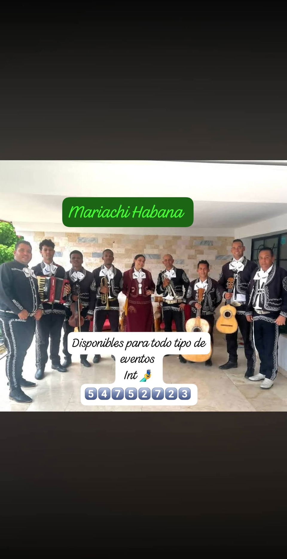 Portada de Mariachi para eventos en La Habana