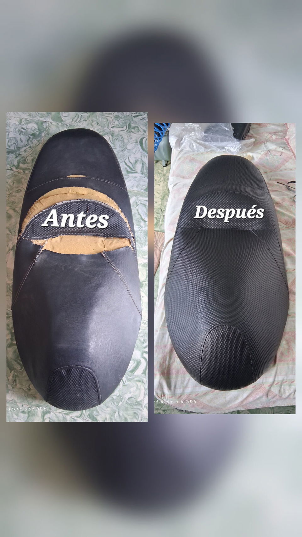Portada de Tapicería para asientos de motos en La Habana