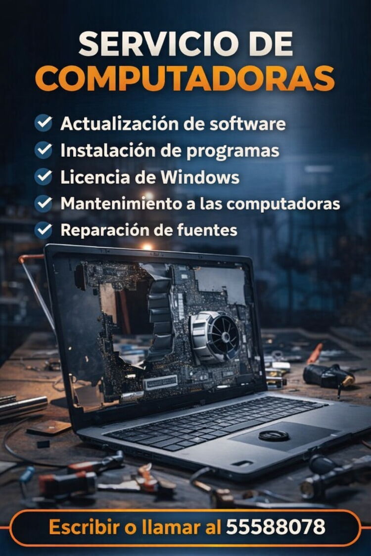 Portada de Mantenimiento de computadoras y laptops en La Habana