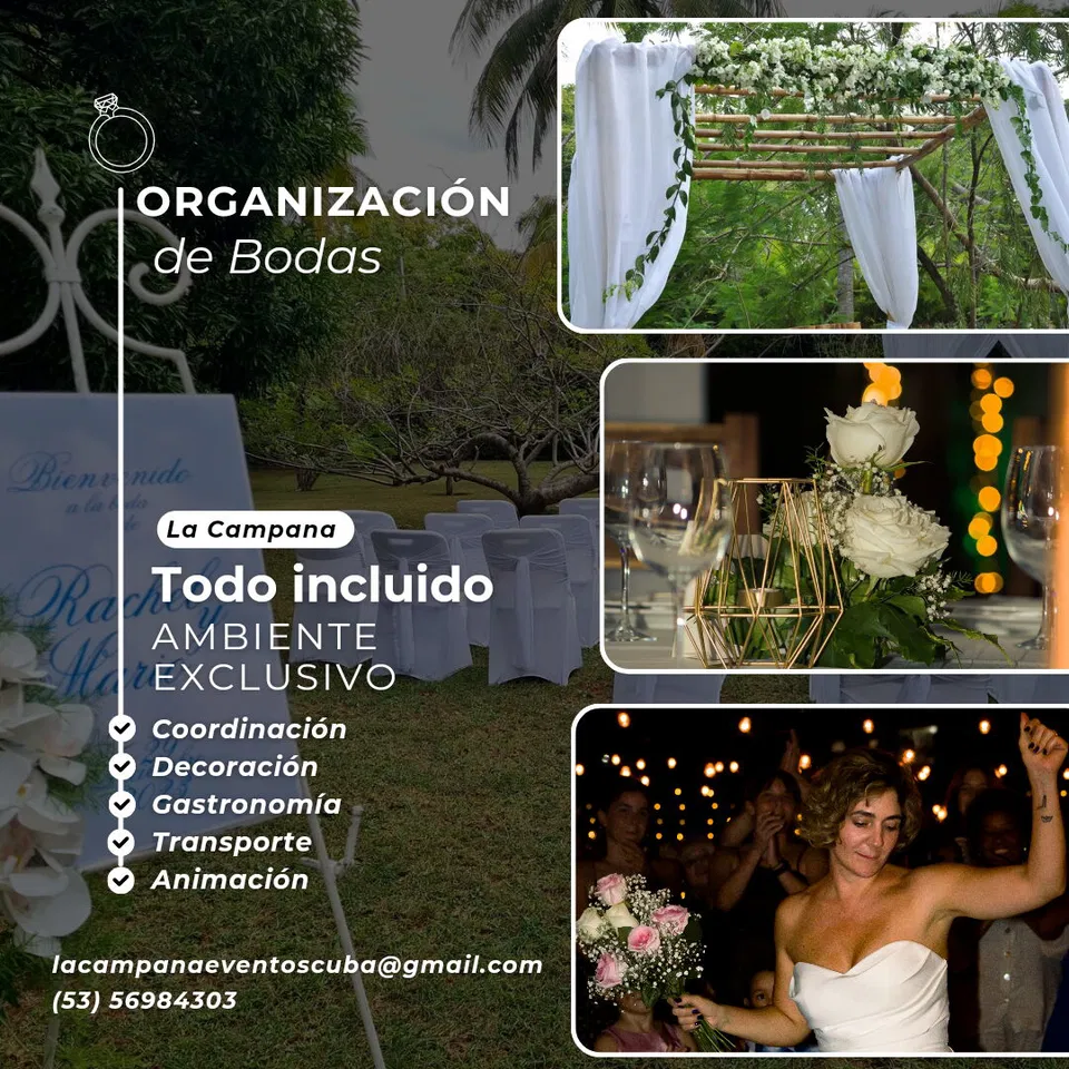 Portada de Organización de Eventos - La Campana: Bodas, Quince, Fiestas