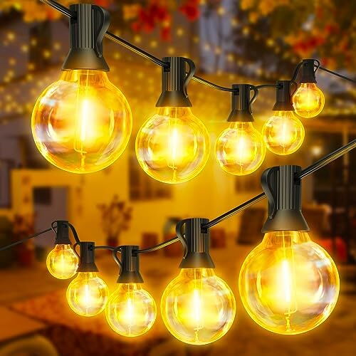 Portada de Guirnaldas led estilo vintage para eventos y negocios