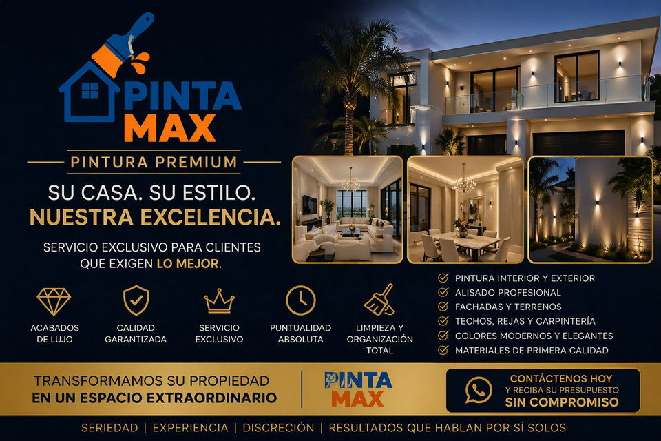 Portada de Pintura y Mantenimiento para Casas y Negocios