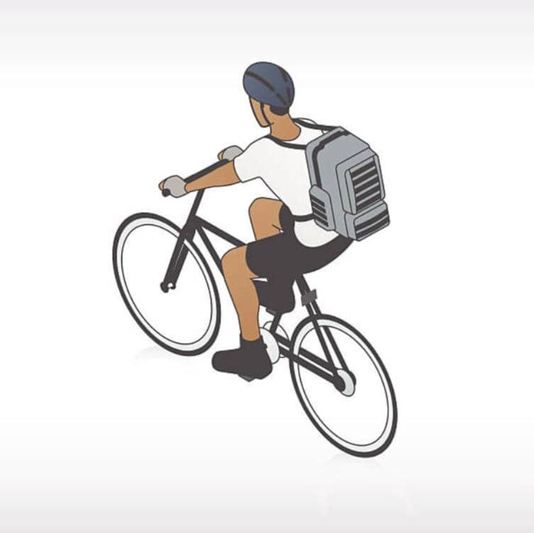 Portada de Mensajero en bicicleta del vedado