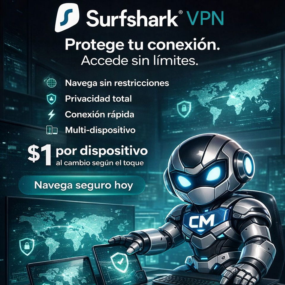 Portada de Surfshark: navegación privada y segura más allá de una VPN tradicional