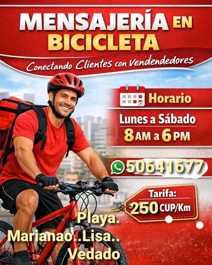 Portada de Servicio de mensajería en La Habana, Playa