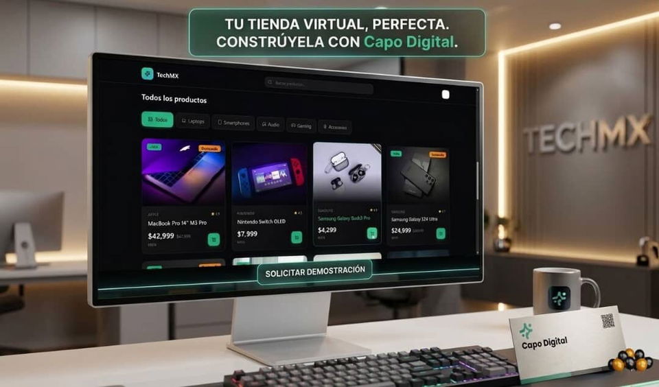 Portada de Tiendas virtuales profesionales con Capo Digital