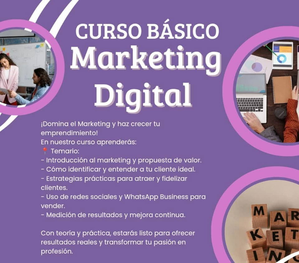 Portada de Curso de Marketing Digital con Certificación Nacional e Internacional
