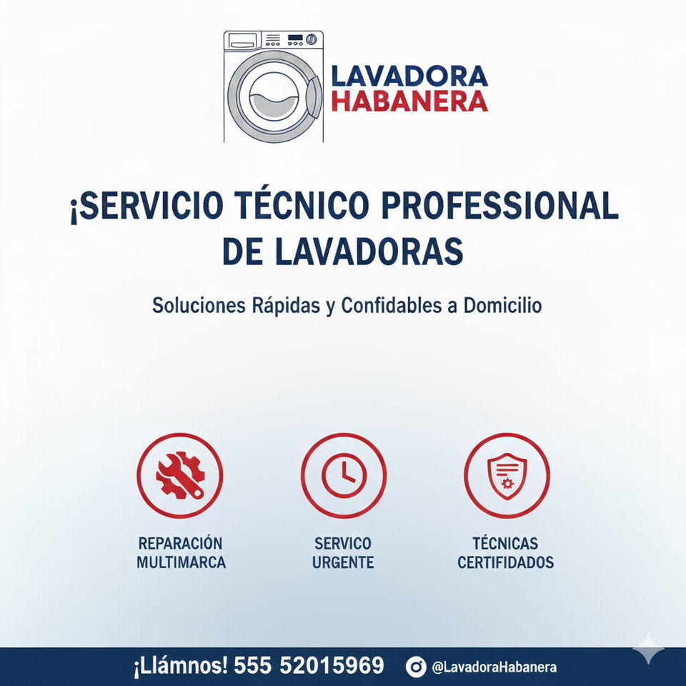 Portada de Servicio técnico de lavadoras en Centro Habana