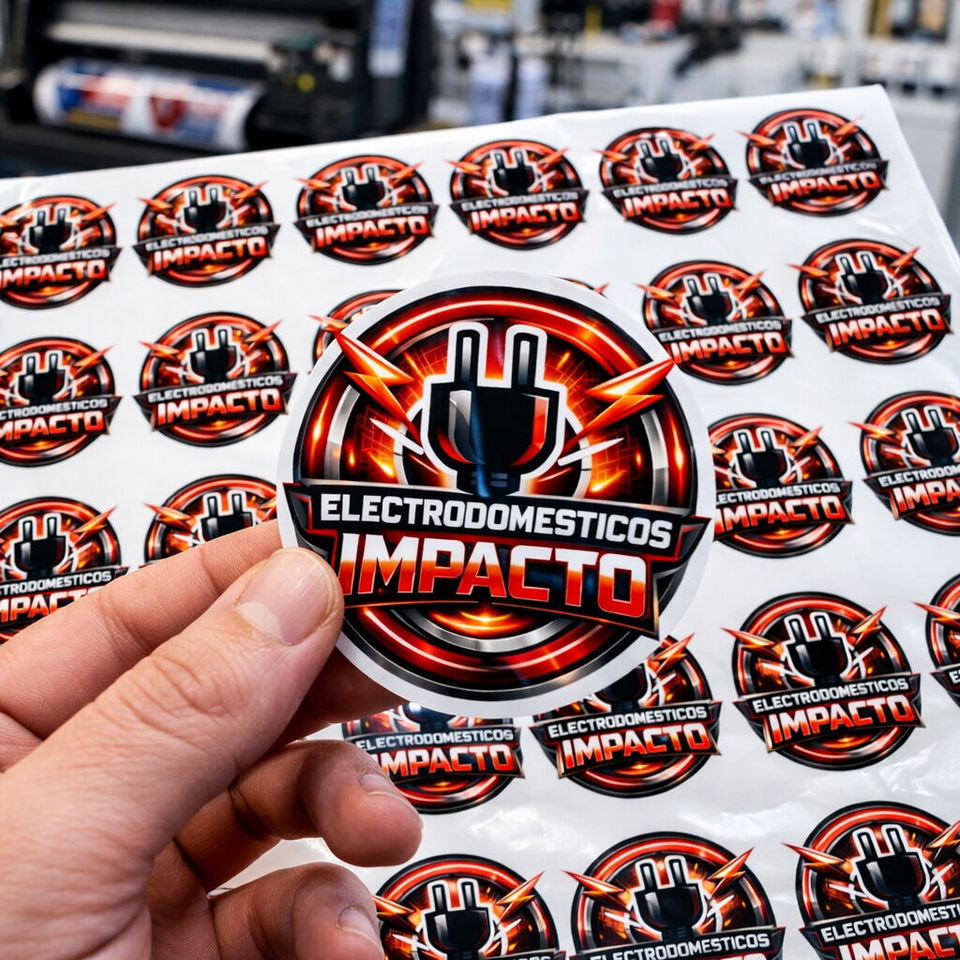 Portada de Pegatinas y stickers personalizados, lonas, PVC, acrílico y carteles luminosos