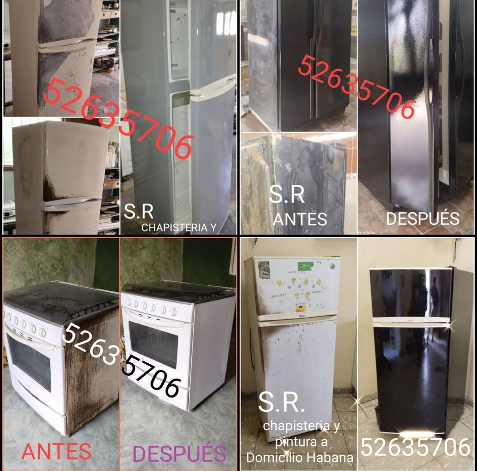 Portada de Chapistería y pintura de refrigeradores, freezers y lavadoras a domicilio
