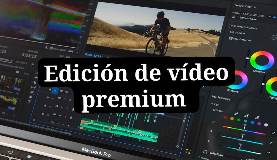 Portada de Edición de video y motion graphics profesionales