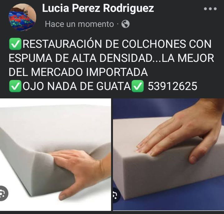 Portada de Reparación de colchones a domicilio con espuma de alta densidad