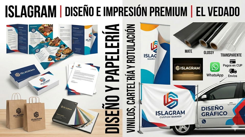 Portada de Diseño e Impresión Profesional: Vinilos, Carteles y Logos