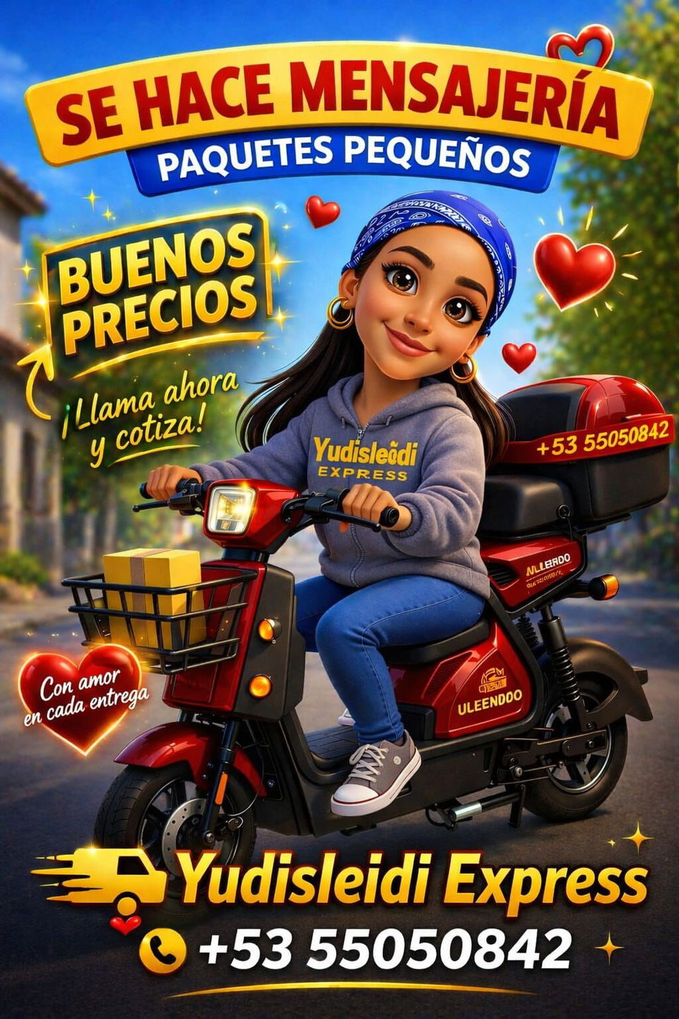 Portada de Mensajería rápida en La Habana con Yudisleidi Express