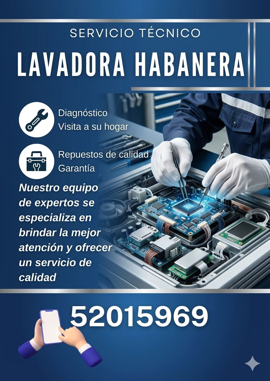 Portada de Mecánico de lavadora (Técnico) en Centro Habana