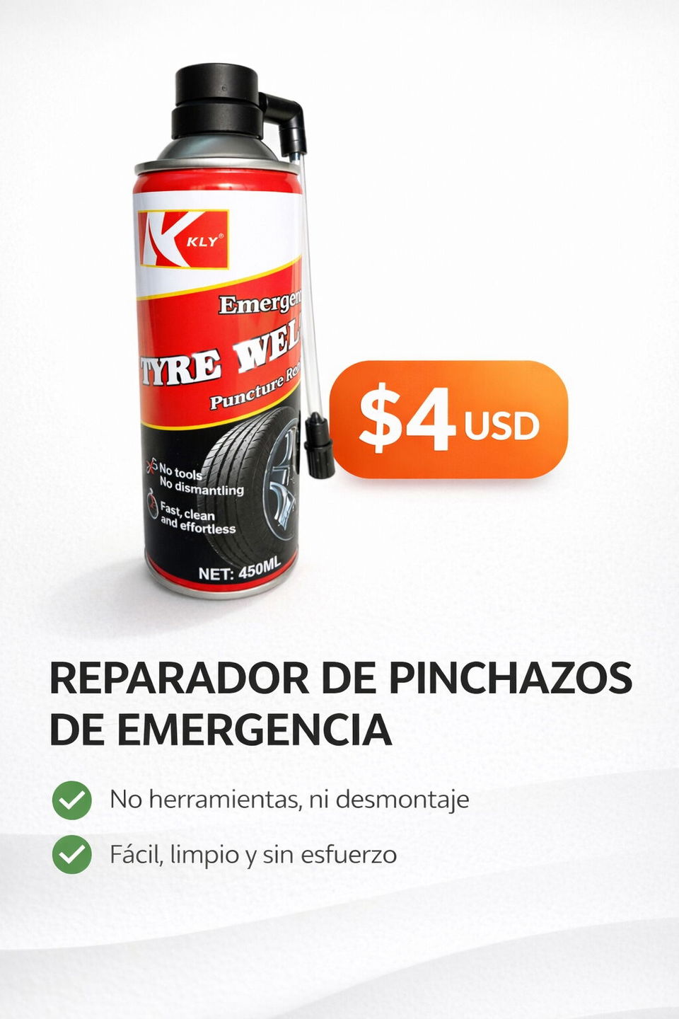 Portada de Reparador de pinchazos de emergencia