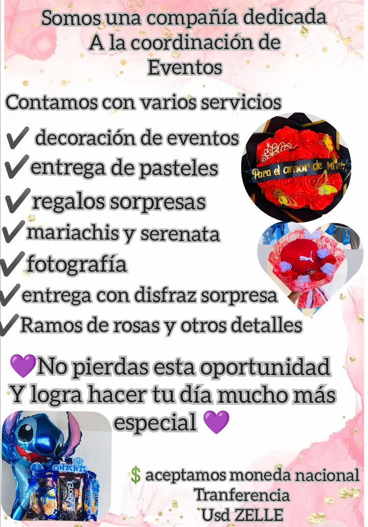 Portada de Eventos y sorpresas personalizadas en San Miguel del Padrón