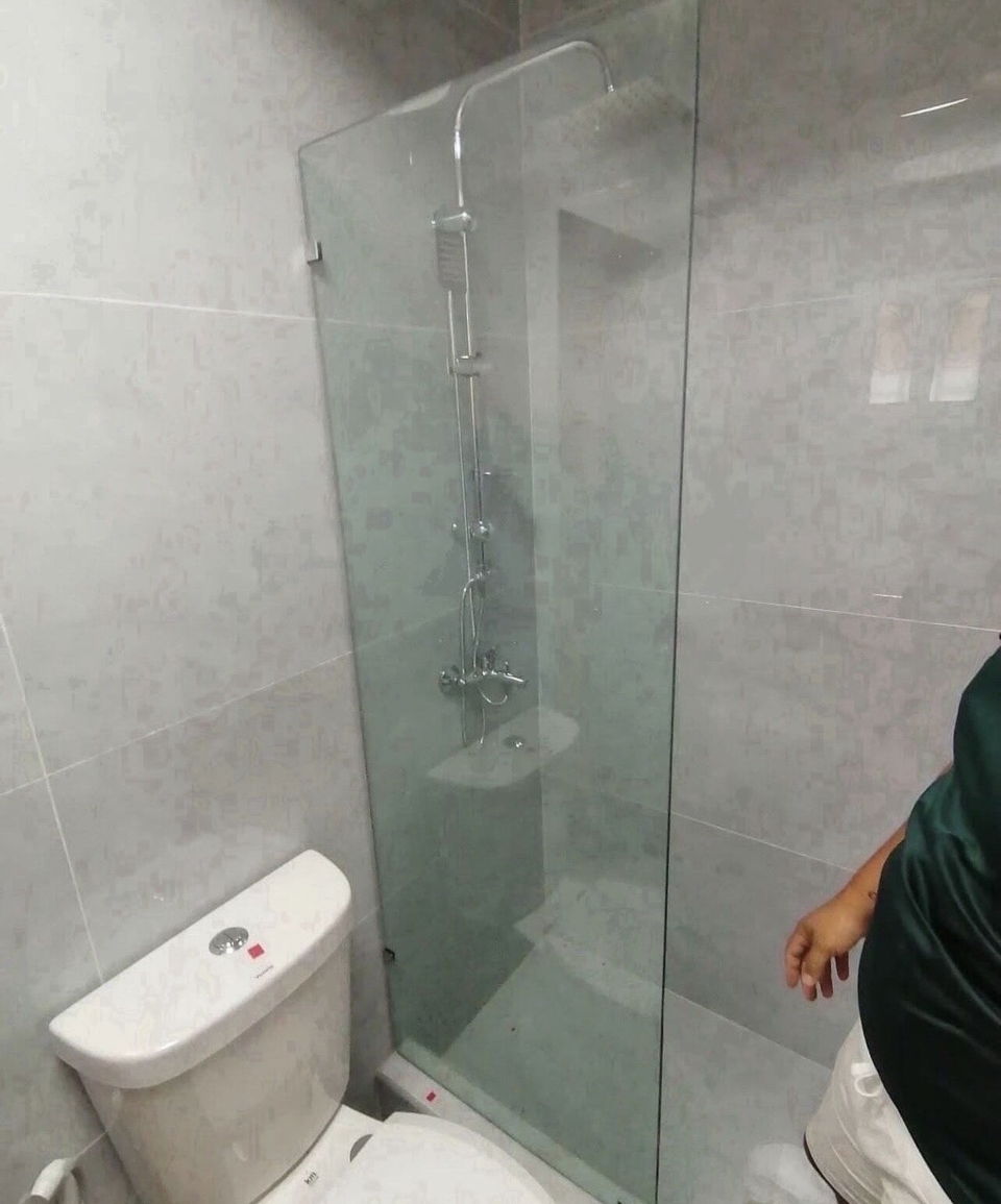 Portada de Paños fijos de cristal templado para baño, 10mm