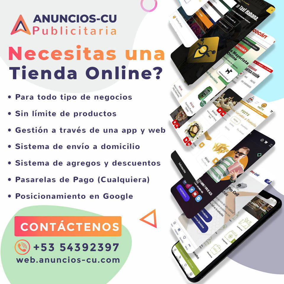 Portada de Desarrollo Web: Tiendas Online, Sitios Web y Ecommerce en Cuba