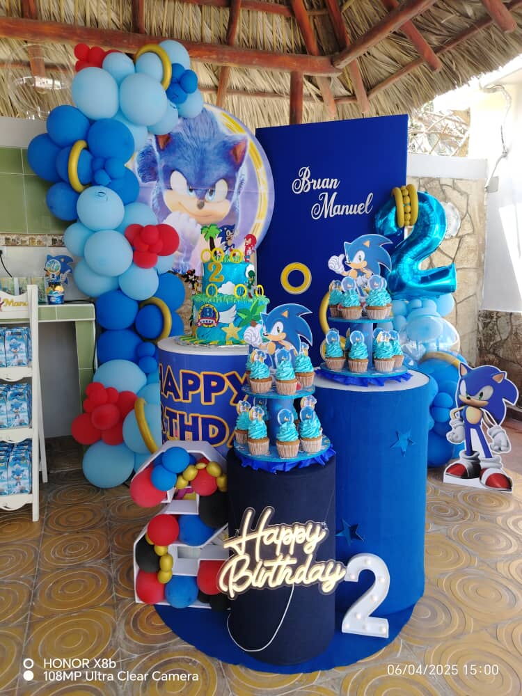 Portada de Decoración para cumpleaños, revelación de sexo, graduación, 15 y bodas