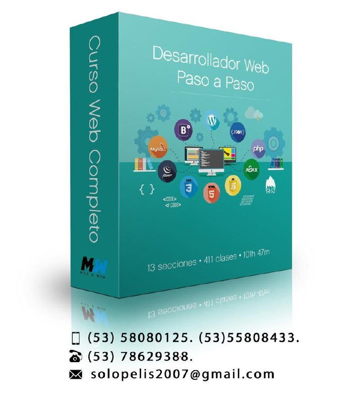 Portada de Curso de Desarrollo Web desde Cero: HTML, CSS, JavaScript, PHP y más