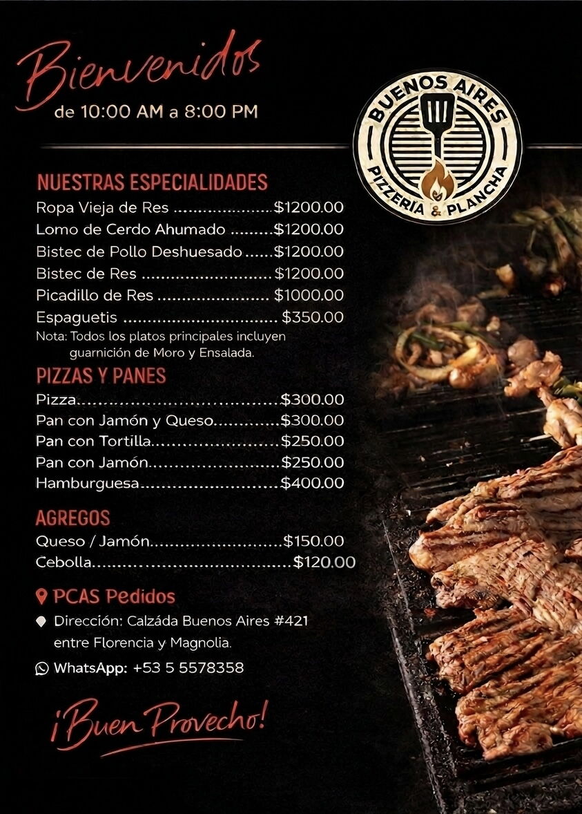 Portada de Comida para eventos con reservas por WhatsApp