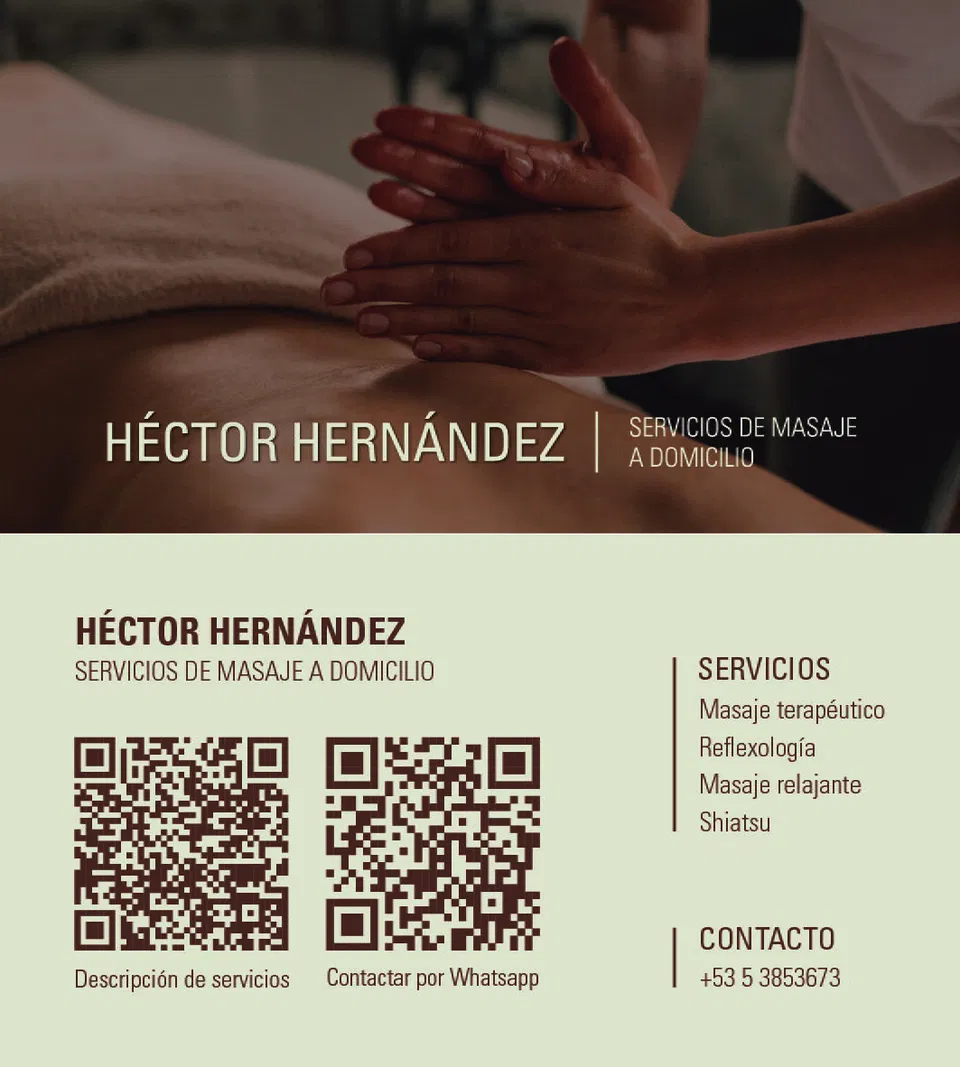 Portada de Masajes a domicilio en Centro Habana para tu bienestar