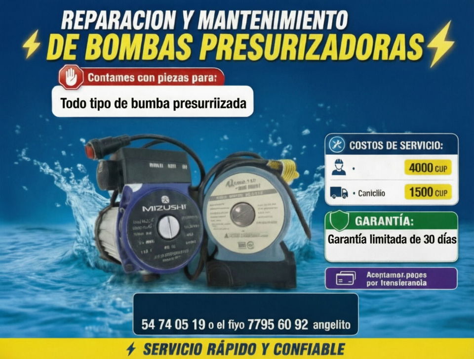 Portada de Reparación y mantenimiento de calentadores eléctricos y bombas presurizadoras