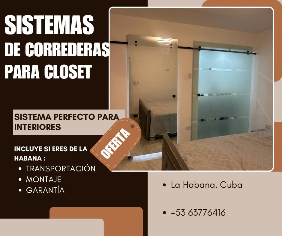 Portada de Sistema de corredera de cristal para closet: más espacio y luz en tu cuarto