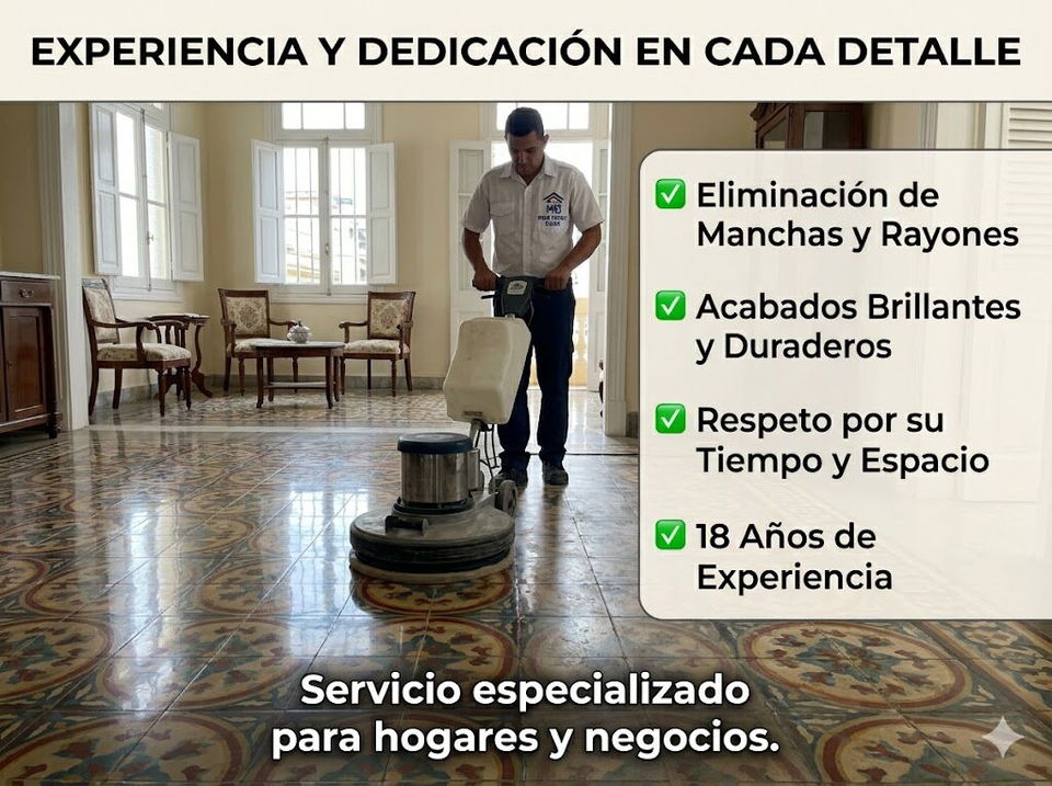 Portada de Pulidor de pisos con garantía y resultados excelentes