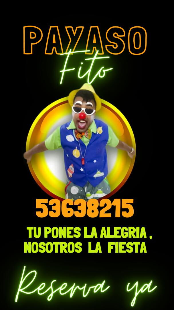 Portada de Payaso Fito Show para cumpleaños y eventos