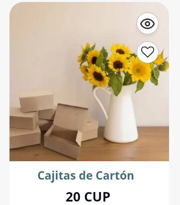 Portada de Cajitas de cartón: decoración y artículos para fiestas en La Habana